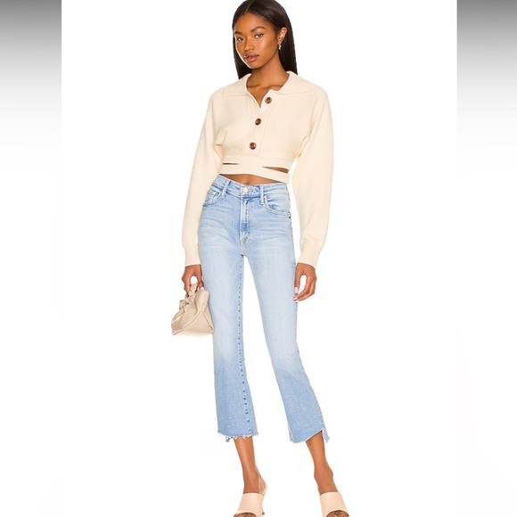 MOTHER The Insider Crop Step Fray Jeans - Picture 1 of 13